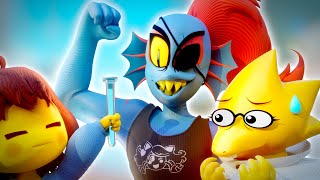 Alphys and Undynes Experiment Undertale 3D Animation [upl. by Kinghorn]