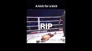 🦵🏼🔥 kickboxing kick for akick roundkick knockoutkick knockout knockdown fight fighter ko [upl. by Maia701]