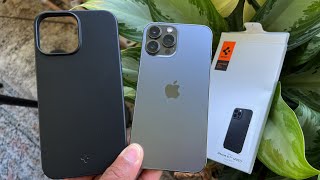 Spigen Thin Fit Case For Iphone 13 Pro Max Unboxing And Review [upl. by Siriso]