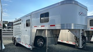 NEW Exiss 3 Horse CX Gooseneck Slant Load Horse Trailer [upl. by Nimocks]