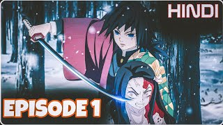 Demon Slayer Season 1 Episode 1 Explain in Hindi [upl. by Nanis]