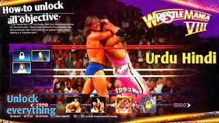 WWE 2k24 Showcase Bret Hit Man Hart Vs Rowdy Roddy WrestleMania 8 [upl. by Aeiram]