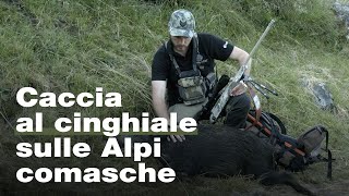 Caccia di selezione al cinghiale sulle Alpi comasche [upl. by Peedus]