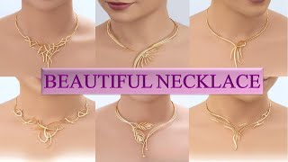 Wedding Gold Necklace  New Design 2022  Simple and Elegant Patterns  Sri Lanka [upl. by Nolak]