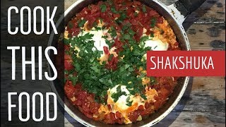 Shakshuka  Eggs In Tomato Sauce Recipe CookThisFood [upl. by Lan]