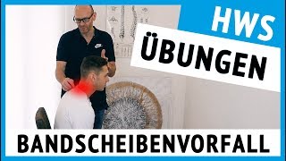 Bandscheibenvorfall HWS  3 Übungen für zu Hause sofort anwendbar [upl. by Adliw]