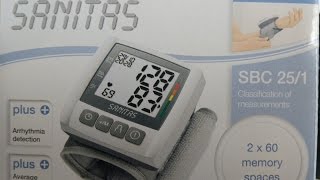 Blood pressure monitor Sanitas SBC 251 [upl. by Anirdna]