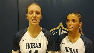 Hoban Volleyball Postgame Interview With Amber Watson amp Maddie Mintz 10524 [upl. by Annazor]