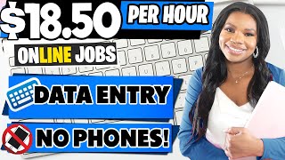 📵 Data Entry Jobs From Home Earn 1850hr with Little Experience No Voice Needed [upl. by Chere]