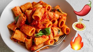 EPIC SPICY PASTA SAUCE  VEGAN ARRABIATA PASTA [upl. by Senilec]