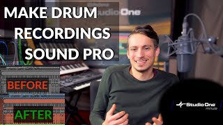 How to get prosounding Drums with Sample Layering StudioOneMinute [upl. by Leduar]