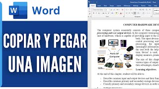 Como Copiar Y Pegar Una Imagen En Word 2024 [upl. by Sorvats]