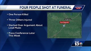 Deadly shooting at funeral in Alabama [upl. by Ilamad233]