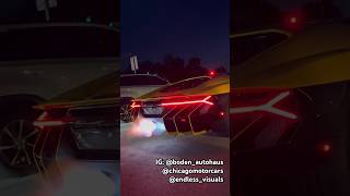 Lamborghini Centenario with Boden Autohaus Exhaust Spitting Flames and Sounding Amazing  GSCN [upl. by Philipson]