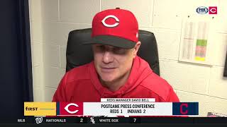 David Bell impressed by wellpitched game from both teams  REDSINDIANS POSTGAME [upl. by Aisela756]