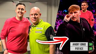 I played PDC Darts v Angry Ginge and it was CHAOS [upl. by Aryam509]