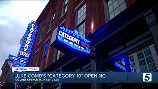 Luke Combs bar quotCategory 10quot to open on Saturday in former home of Wildhorse Saloon [upl. by Tapes76]