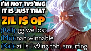 My teammate said I 1v9d this game as Zilean Mid She doesnt know he is just hidden OP [upl. by Wadleigh]