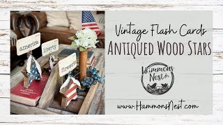 ❤️🇺🇸💙How to use Antique Wax to transform Brighter Decor into Vintage Look [upl. by Lira]