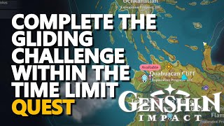 Complete the Gliding Challenge within the time limit Genshin Impact [upl. by Modnar]