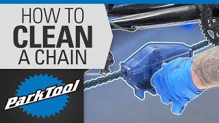 How To Clean and Lube a Bicycle Chain with a Park Tool Chain Cleaner [upl. by Loreen]