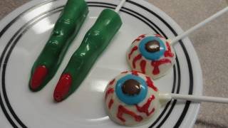 Candy Melting Wafer Demo 2 Halloween lollipops witches fingers and eyeballs [upl. by Pages]