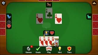 Hearts Card Game PC Part 4 Player Levels 2226 [upl. by Nwadahs]