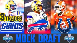 2024 NFL Mock Draft with Trades  NFL Mock Draft post Stefon Diggs Trade [upl. by Odranreb]