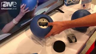 InfoComm 2018 Qballs Qball Elite Throwable Microphone Ball Works With Pro Microphones [upl. by Nayek]