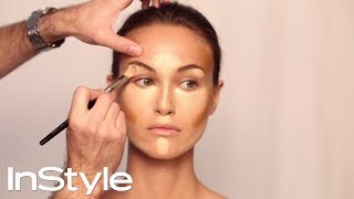 How to Contour Your Face in 5 Easy Steps  Makeup Tutorial  InStyle [upl. by Ayekehs]