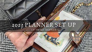 2023 PLANNER SET UP  LOUIS VUITTON PM AGENDA [upl. by Talley]