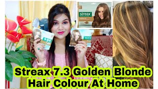 STREAX Golden Blonde 73 Hair ColourReview amp DemoHow To Do Hair Colour At HomeSHOTS BY SNIGDHA [upl. by Hendricks]