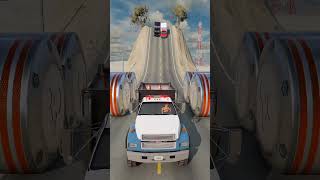 Cars amp Cargo Van vs Hydraulic Crush  BeamNGDrive [upl. by Norreg]