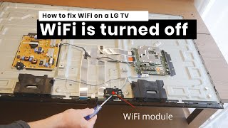 LG TV How to fix WiFi is turned off [upl. by Yreva]