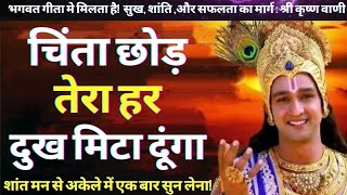 चिंता छोड़ तेरा हर दुख मिटा दूंगाइस भागवत गीता वीडियो से जानेBest Krishna motivational speech [upl. by Balkin]