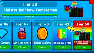 NEW SINISTER RAINBOW CAMERAMAN  Toilet Tower Defense Update [upl. by Aloise]