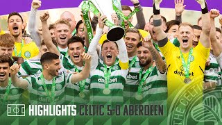 Highlights  Celtic 50 Aberdeen  The Champions lift the Premiership trophy in Paradise 🏆🍾 [upl. by Nnylamme63]