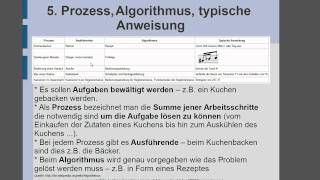 5 Prozess Algorithmus typische Anweisung [upl. by Sadonia]