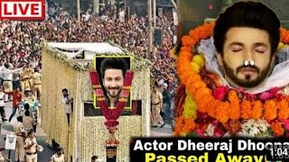 Exclusive Tv Actor Dheeraj Dhoopar के साथ हुआ बड़ा हादसाक्यों ले जाया गया हॉस्पिटल111 [upl. by Ainadi534]