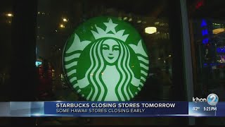 Starbucks to close early for companywide diversity training [upl. by Leuamme]