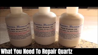 Recommended Products For A Quartz Repair  Pads amp Quartz Renew™ Polishing System [upl. by Varuag]