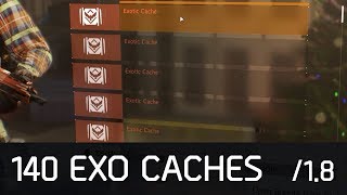 Opening 140 Exotic Caches  The Division 18 [upl. by Eneloj]