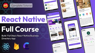 React Native Full Course  React Native Full Stack App  Build Business Directory App  Expo Router [upl. by Willi]