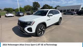 2024 Volkswagen Atlas Cross Sport 20T SE wTechnology FWD  Lewisville Volkswagen [upl. by Bernarr554]