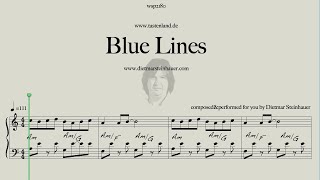 Blue Lines  Easy Piano  Dietmar Steinhauer [upl. by Stetson]