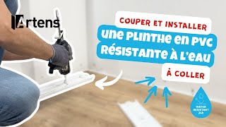 🛠 TUTO  Couper et poser une plinthe PVC à coller résistante à leau en salle de bain Artens en 2024 [upl. by Stevena835]