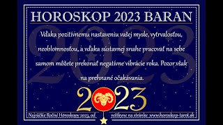 ✦ Veľký Horoskop na rok 2023 Baran ✦ Láska zdravie peniaze cez Horoskopy 2023 zadarmo ➥ Baran [upl. by Llyrrad]