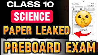 Science Paper Leaked Preboard Exam Class 10  Class 10 Science important questions  Exphub [upl. by Claudie881]