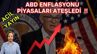 ACİL YAYIN‼️ ABD ENFLASYONU PİYASALARI ATEŞLEDİ  bitcoin altın nasdaq [upl. by Huoh]