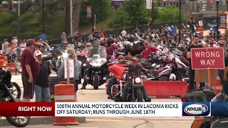 100th Laconia Motorcycle Week to kick off [upl. by Niboc]